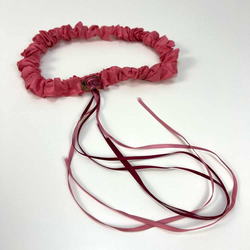 Sarah's Silks Garland 100% Silk Flower Crown Headpiece Pink Girls Dress Up Play